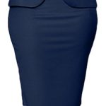 Women 2 Piece Suit Skirt Set Business Office Work Outfit Blazer Jackets Midi Pencil Skirt Suits Plus Size