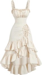 Women Layered Ruffle Hem Dress Sleeveless Ruched Asymmetrical Long Party Dresses