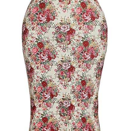 Women's Lace Floral Tea Party Vintage Maxi Dress Summer Graduation Cocktail Wedding Guest Fishtail Sundress